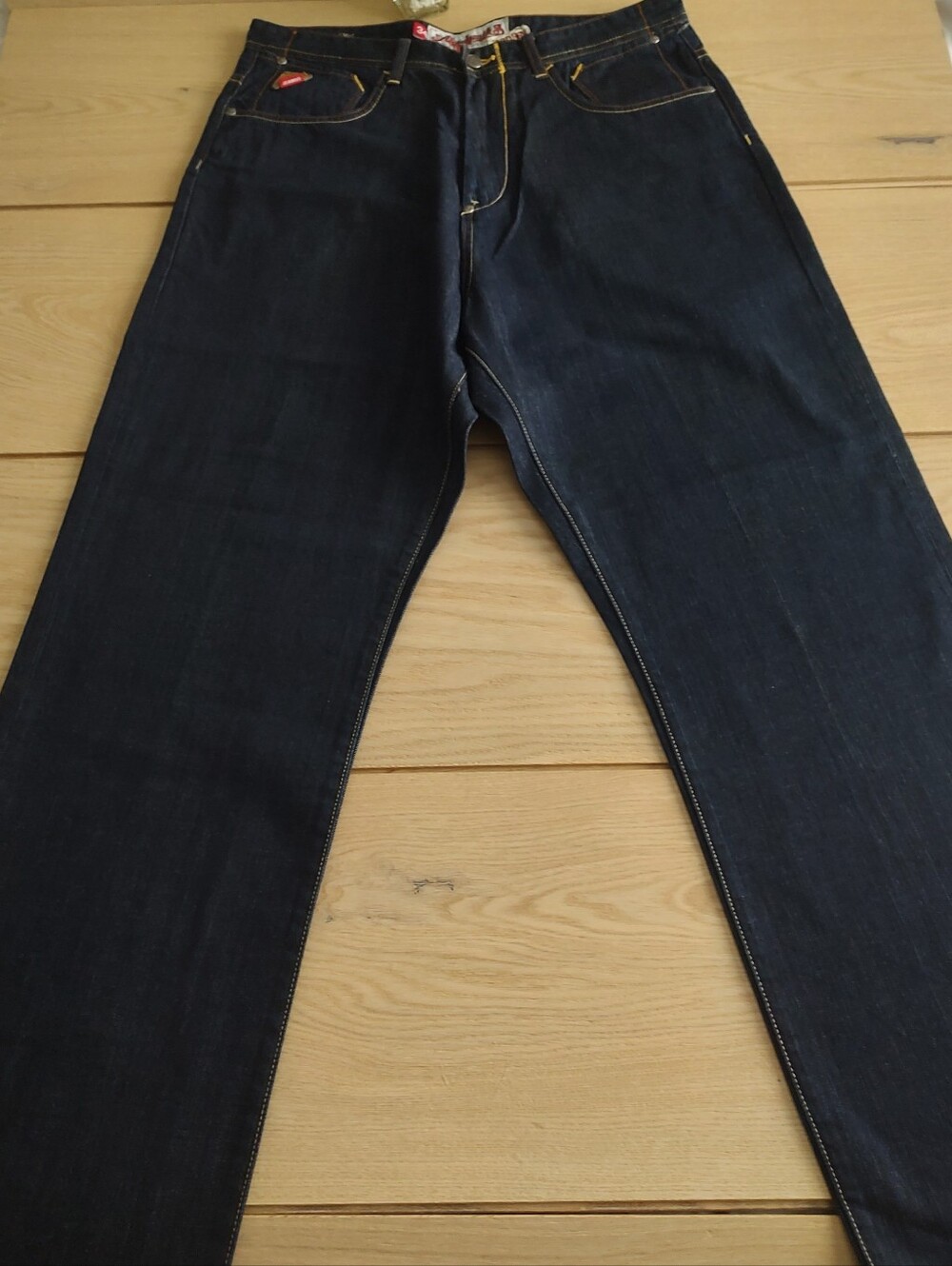 Jeans Mens Akademiks   Size W 34  Blue Dark style baggy New with out tag  Blue